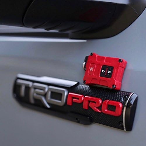 AJT DESIGN Funda de repuesto para llavero Toyota Tacoma, Tundra, 4Runner V1 – Hecho a medida en Estados Unidos (color rojo)