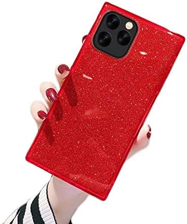 Cocomii Funda cuadrada para iPhone 13 Pro Max, con purpurina cuadrada, delgada, ligera, brillante, transparente y brillante, 2 estilos en 1, funda