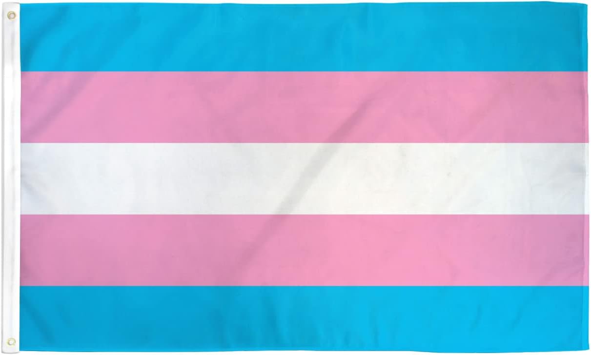 Bandera transgénero de poliéster de 3x5ft – Banner Rainbow Pride