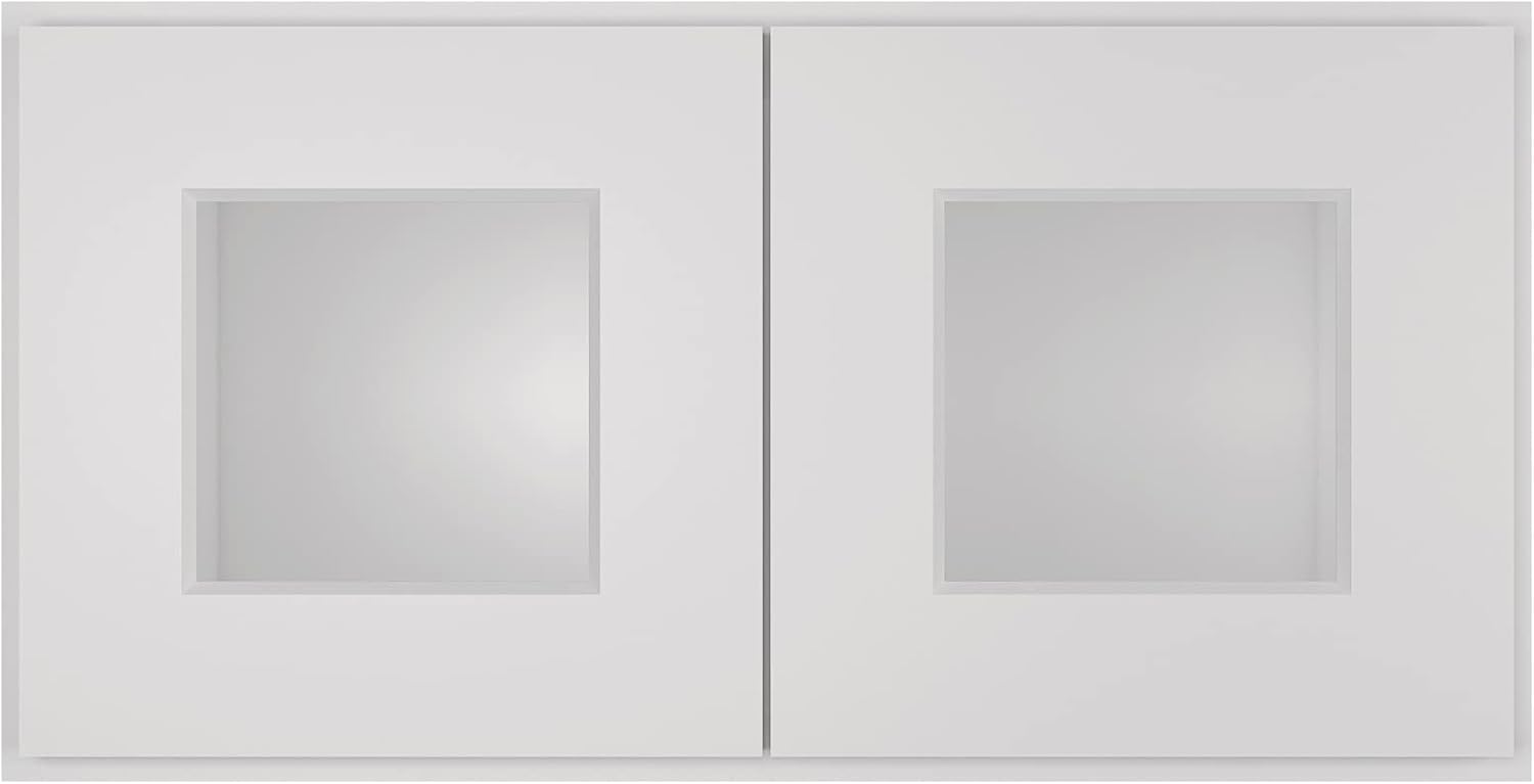 LOVMOR Armarios de pared, botiquines con puertas de cierre suave, muebles decorativos para salas de estar, dormitorios, cocinas, lavaderos (vidrio