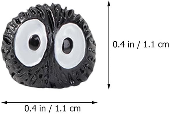 ABOOFAN 20 piezas de mini elfos de hadas accesorios de jardín de resina pequeñas estatuas de elfo negro pecera arena decoración de mesa de briquetas