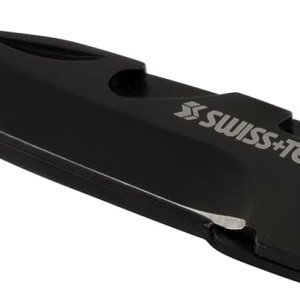 SWISS+TECH ST45019 Mini cuchillo plegable negro de acero inoxidable 7 en 1 (paquete individual) SWISS+TECH ST45019 Mini cuchillo plegable negro de acero inoxidable 7 en 1 (paquete individual)
