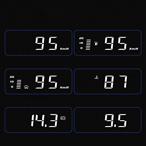 HUD OBD2 H408C Espejo HUD Head Up Display Auto Car Speed Projector KMH MPH Velocímetro Detector de coche Consumo de aceite