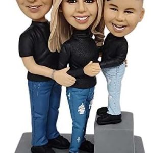 Mydedor – Figura de cabeza de bobble personalizada, regalo de cumpleaños para la familia, figuras de cabeza de bobble hechas a mano, regalo Mydedor – Figura de cabeza de bobble personalizada, regalo de cumpleaños para la familia, figuras de cabeza de bobble hechas a mano, regalo
