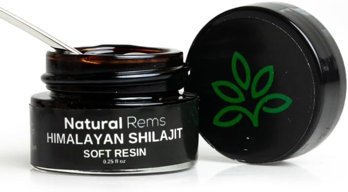 Natural Rems Shilajit orgánico – Shilajit orgánico puro del Himalaya – Suplemento de ácido fúlvico puro Shilajit – Suplemento de energía y enfoque