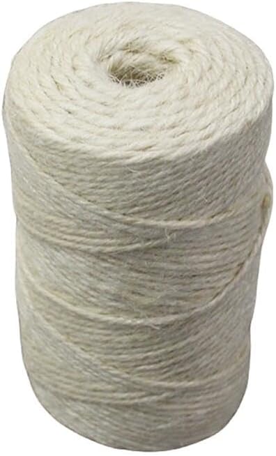 Yeehanddraft – Cordel de yute natural de 164328 pies, cuerda de regalo para manualidades, cuerda de embalaje duradera