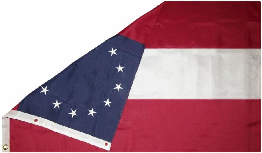 Premium 3×5 Embroidered Sewn FIRST 1st AND Bars 13 100% Cotton Flag 3’x5′