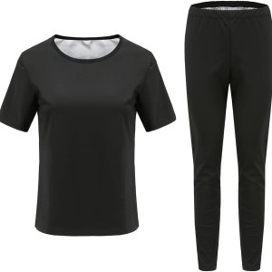 Traje de sauna para mujer, anti rasgaduras, trajes de sudor, gimnasio, boxeo, entrenamiento, cuerpo completo, adelgazamiento, forma de cuerpo Traje de sauna para mujer, anti rasgaduras, trajes de sudor, gimnasio, boxeo, entrenamiento, cuerpo completo, adelgazamiento, forma de cuerpo