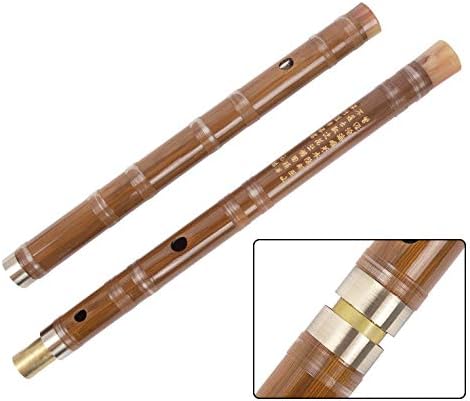 Instrumento musical chino hecho a mano tradicional Flauta de bambú vintage Dizi (tecla G)