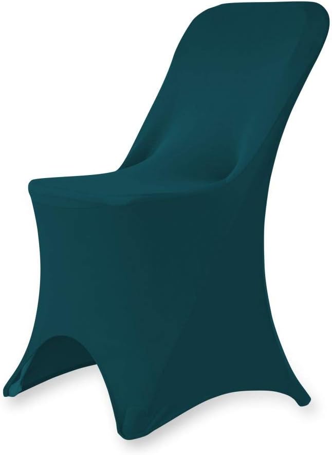 Juego de 11050 fundas elásticas de elastano plegables para hotel, recepción, banquete, fiesta, restaurante, 17 colores (50, verde cazador)