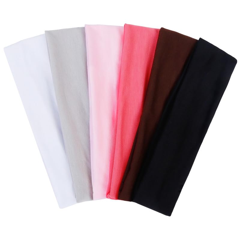 TERSE Diademas de tela para mujer, bandas para el cabello rosa para mujer, antideslizantes, de tela suave, banda fina para la cabeza, bandas