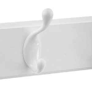 NACIONALSPECTRUM MARCAS HHI S813-014 18-Inch White Hookrail NACIONALSPECTRUM MARCAS HHI S813-014 18-Inch White Hookrail
