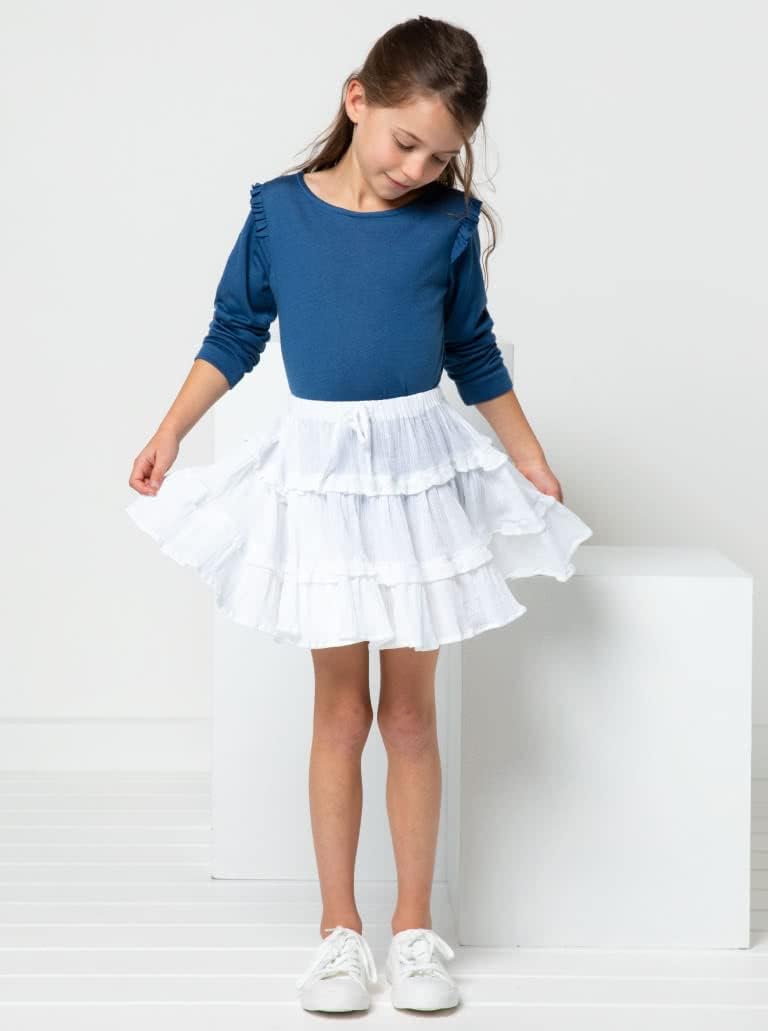 Patrón de costura estilo arco – Falda Melody Kids
