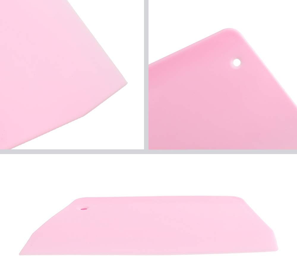 10 raspadores de masa trapezoidales, cortadores de plástico duro, cortador de masa de plástico apto para alimentos, raspador de banco con agujero