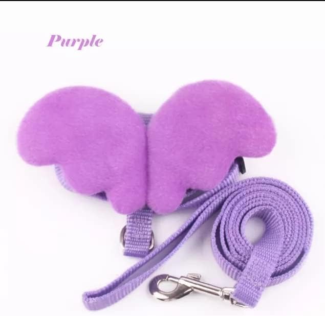Accesorios para mascotas, correas a juego, juego de arnés de alas de ángel. Gatos, perros, conejos, hámsteres. Chaleco de malla ajustable con correa