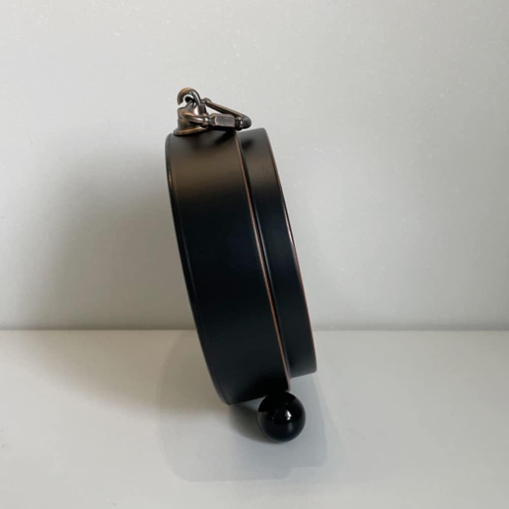 Reloj despertador de metal vintage, reloj de escritorio silencioso de 5.3 pulgadas, fácil de leer, reloj de escritorio silencioso para colgar en la