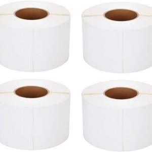 4 rollos, 4000 etiquetas Etiquetas térmicas directas de 4 x 6 pulgadas, núcleo de 3 pulgadas, perforaciones entre etiquetas, compatibles con 4 rollos, 4000 etiquetas Etiquetas térmicas directas de 4 x 6 pulgadas, núcleo de 3 pulgadas, perforaciones entre etiquetas, compatibles con