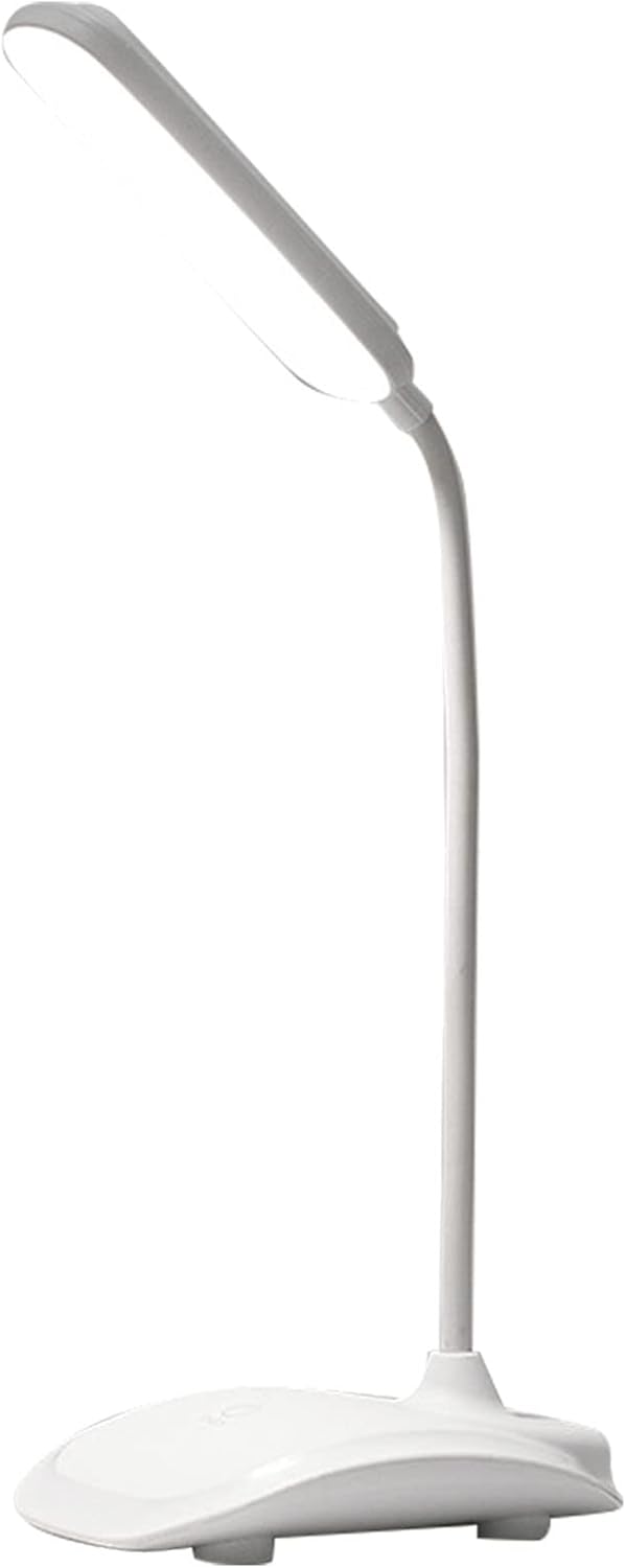Headerbs Lámpara de escritorio LED, lámpara de mesa de carga USB para la escuela (blanco)