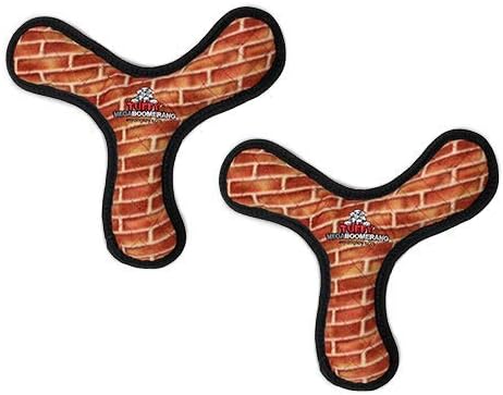 TUFFY – Juguete suave para perros del mundo – MEGA Boomerang – Chirriadores – Múltiples capas. Hecho duradero, fuerte y resistente. Juego