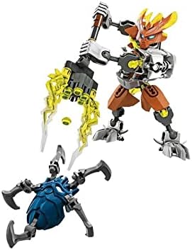 Aimery Bionicle Series Power Heroes Doce Apóstoles Jungle Master Bloques de construcción Robot Juguetes de ensamblaje (Color cromo)