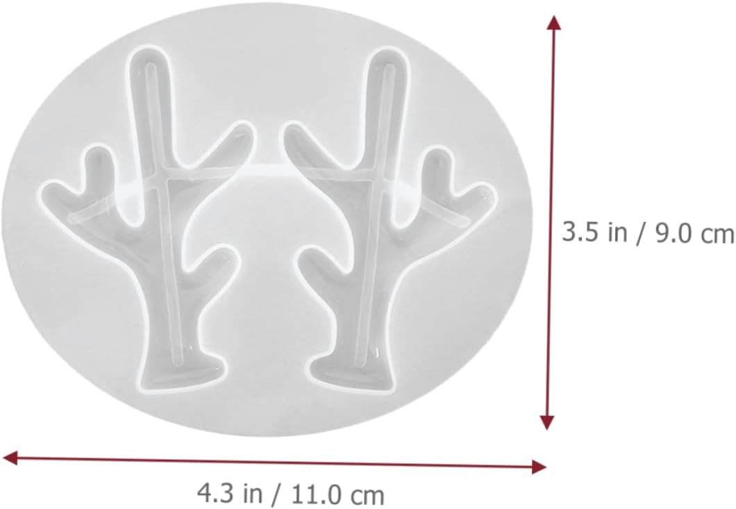 ABOOFAN Elk Antler 15 pcs Antler Mold Jeweled Hair Clips de para gelatinas molde de para resina Jeweled Headband Silicone molds Hair Accessories Elk