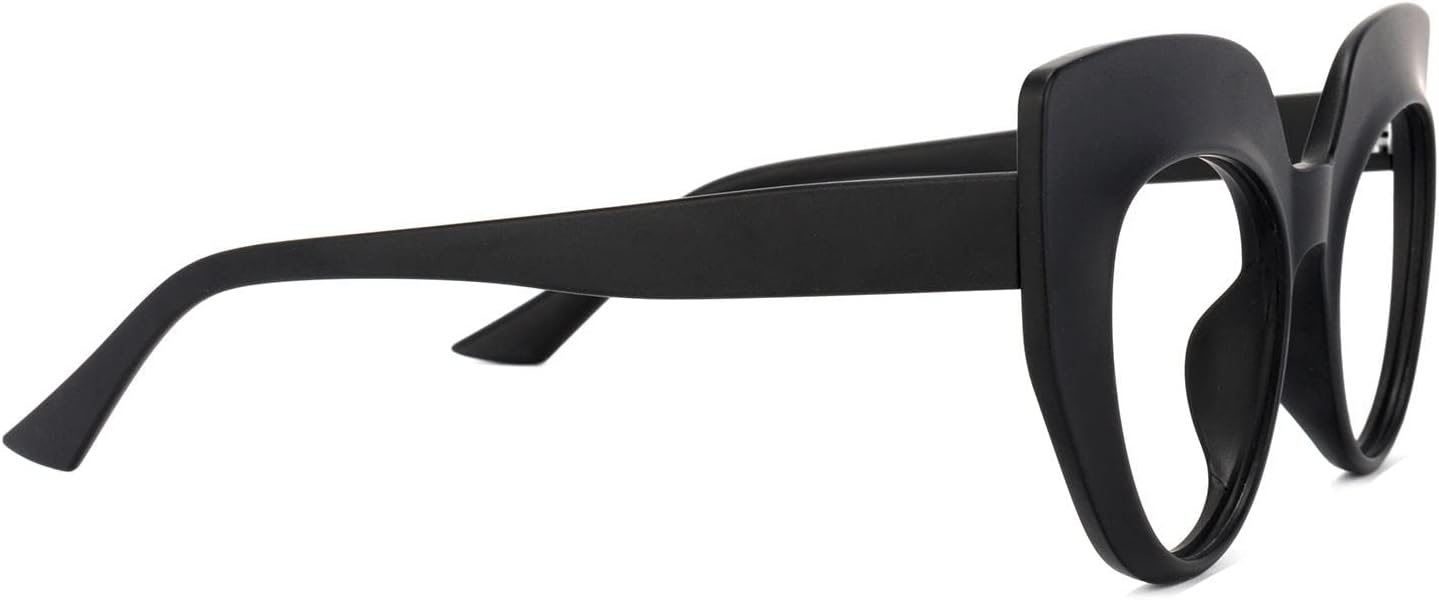 Zeelool Gafas de bloqueo de luz azul ojo de gato para mujeres elegantes gafas gruesas Depp OP01884