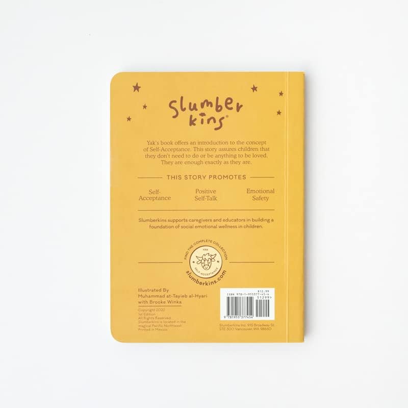 Slumberkins Libro de tablero y Kin de 14 pulgadas  Promueve la autoaceptación y el diálogo personal positivo  Herramientas socioemocionales para