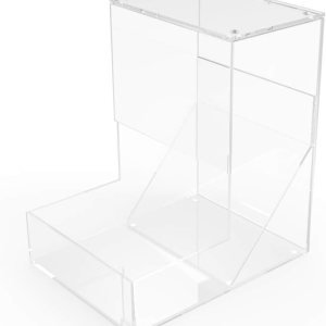 FixtureDisplays Dispensador de gravedad de 6 pulgadas de ancho x 8.6 pulgadas de alto x 8 pulgadas de profundidad, compartimento de plástico FixtureDisplays Dispensador de gravedad de 6 pulgadas de ancho x 8.6 pulgadas de alto x 8 pulgadas de profundidad, compartimento de plástico