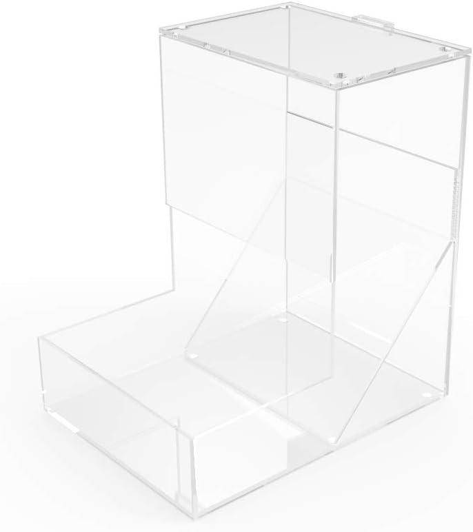 FixtureDisplays Dispensador de gravedad de 6 pulgadas de ancho x 8.6 pulgadas de alto x 8 pulgadas de profundidad, compartimento de plástico