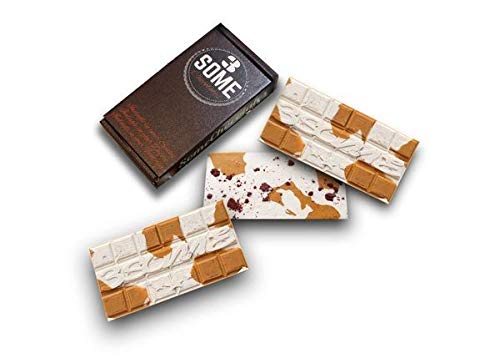 3 Some Chocolates Barras de chocolate gourmet exclusivas (caramelo salado y barra de chocolate blanco)