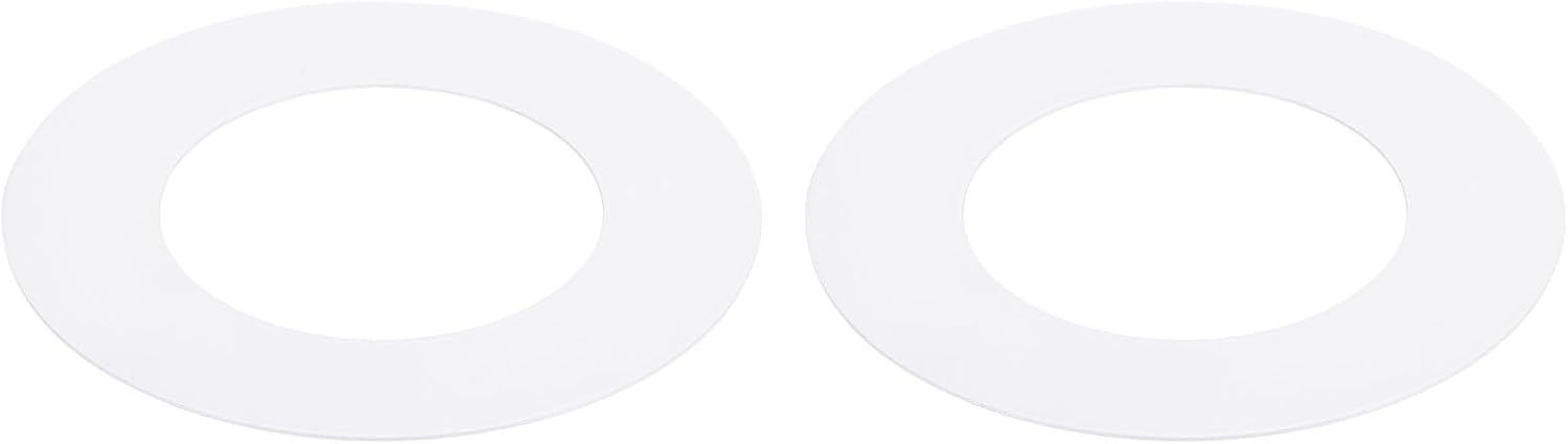 Goof – Juego de 2 anillos de 4.9 x 6.7 pulgadas (ID x OD) para lámparas de techo empotradas, color blanco mate, construcción de acero