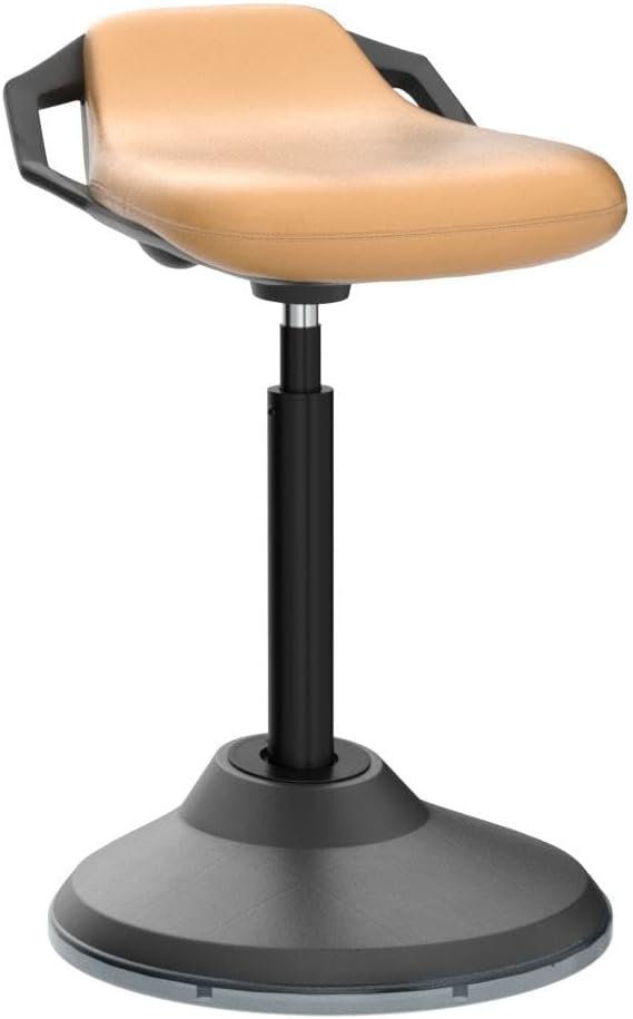 bonVIVO Silla de escritorio de pie  Silla ergonómica para escritorios de oficina altos con soporte trasero y asas para postura y equilibrio