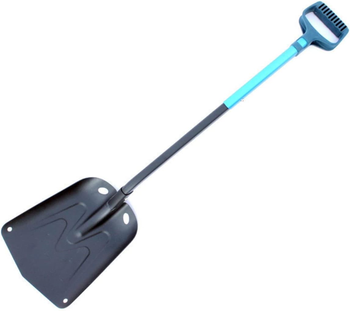 Yardwe Raspador de hielo plegable de aluminio, pala de nieve de hielo, raspador largo de aluminio, 2 uds