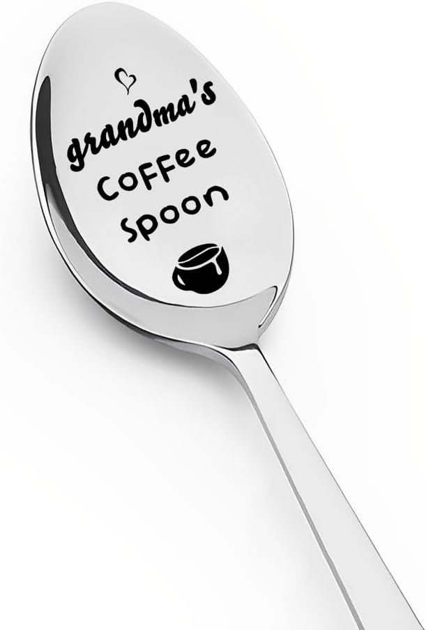 Regalos de Navidad para abuela, abuela, abuela, cuchara de café, regalo para abuela, abuela, cumpleaños, día de la madre, regalo para niñera,