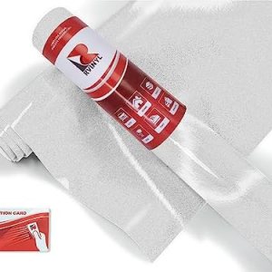 Avery Dennison V4000 – Rollo de lámina de vinilo gráfico de alta calidad, color blanco reflectante 101-R, 2 pies x 3 pies, con tarjeta de Avery Dennison V4000 – Rollo de lámina de vinilo gráfico de alta calidad, color blanco reflectante 101-R, 2 pies x 3 pies, con tarjeta de