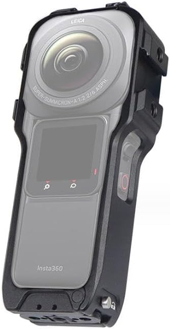 Marco de protección extendida para cámara Insta360 ONE RS 1 pulgada 360 Edition, agujero roscado de 14 con doble soporte de zapata fría, ultraligero