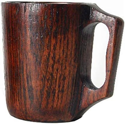 Taza de café de madera de 14 oz para hombres, taza de regalo, jarra, taza de campamento única, taza de madera pequeña, taza de madera para hombre,