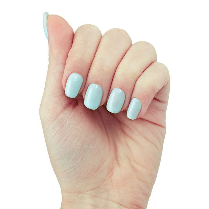 Esmalte de gel azul pastel, esmalte de uñas de gel natural con pigmentos orgánicos, esmalte de gel de uñas UV para remojar el esmalte de uñas de