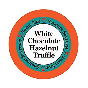 Smart Sips – Café de trufa de avellana y chocolate blanco, tostado medio, café con sabor gourmet para cafeteras Keurig K-Cup, 24 unidades