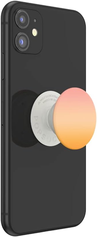 PopSockets PopGrip con tapa intercambiable para teléfonos y tabletas, puesta de sol Sherbert