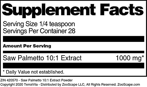 TerraVita Saw Palmetto 101 Extracto en polvo (1 oz, ZIN 420570) – Paquete de 2
