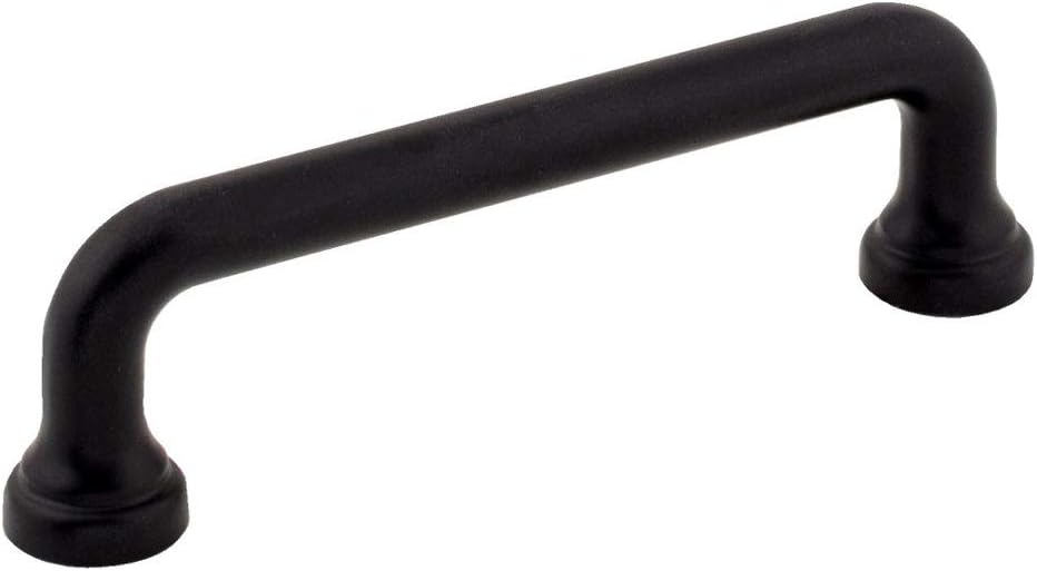 Atlas Homewares A641-BL Manija de la colección Malin de 3-34 pulgadas (3.780 in), negro mate