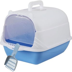 Caja de arena grande cerrada para gatos, caja de arena con capucha, tapa abatible, bandeja de arena para gatos con control de olores en la puerta, Caja de arena grande cerrada para gatos, caja de arena con capucha, tapa abatible, bandeja de arena para gatos con control de olores en la puerta,