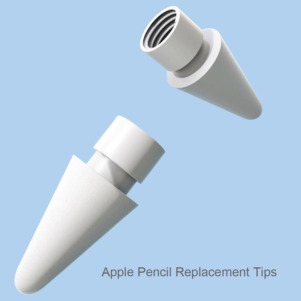 Puntas de repuesto para Apple Pencil de 2 generación, 1 generación, punta de lápiz USB-C (paquete de 4)