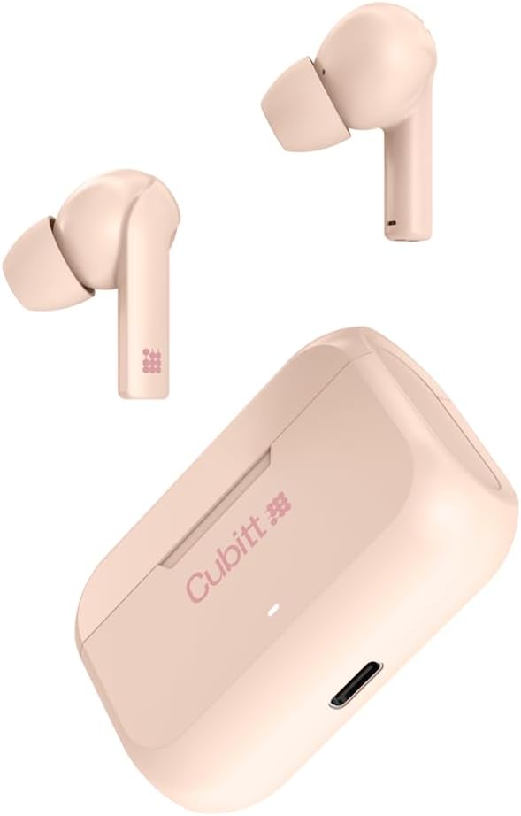 Cubitt – Auriculares inalámbricos True Generation 2, 5.3 Bluetooth, resistencia al agua IPX5, sonido premium, control táctil, micrófono integrado,