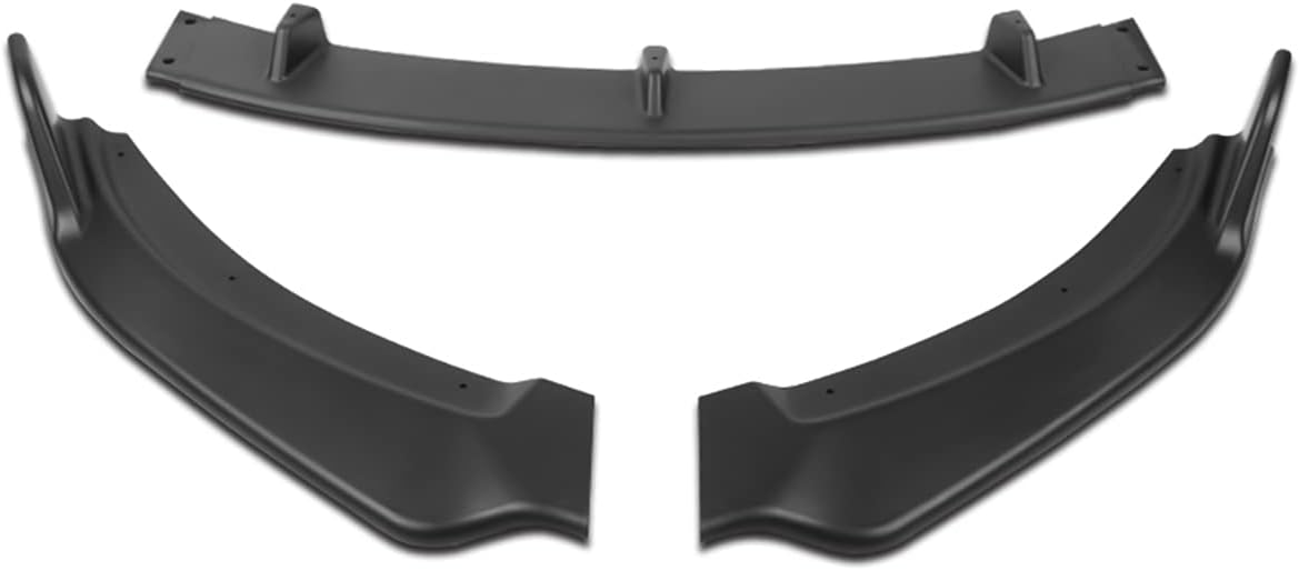 DNA MOTORING 2-PU-558 GV-Style – Borde de parachoques delantero para automóvil, compatible con MX-5 Miata 2009-2013, negro mate