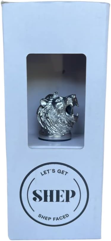 SHEP AERADOR ANIMAL  TOPPER DE BOTELLA DE VINO  BOTELLA DE LICORES  REGALO PARA AMIGOS, FAMILIA  LEÓN  LEO
