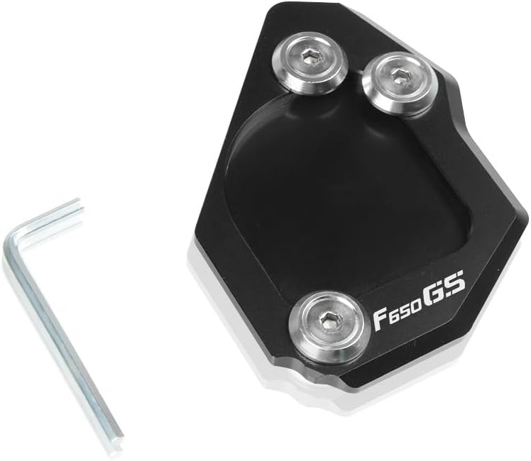 OVINDA Motorcycle Side Bracket Motorcycle Side Stand Enlarge Plate Kickstand Extension Pad for B&MW F 650 GS F650 GS F 650GS Twin 2008-2011 2009