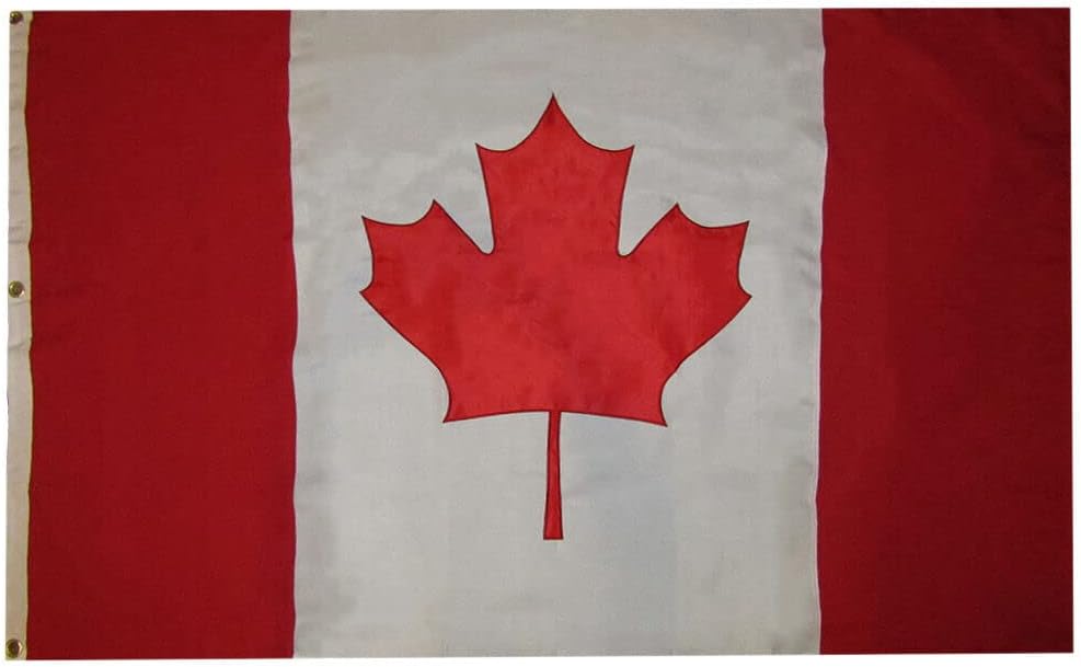 Premium 4×6 Canada Country 4’x6′ Nylon Embroidered 600D Flag 3 Grommets