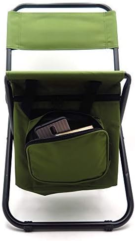 HTTMT Taburete de silla de mochila multiusos con bolsa más fresca Senderismo Pesca Camping Picnic Número de artículo ET-Seat002